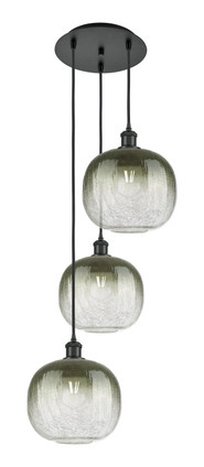 Innovations - 113B-3P-BK-G481-10SL - Three Light Pendant - Ballston - Matte Black