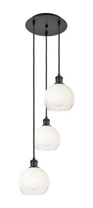 Innovations - 113B-3P-BK-G483-8OP - Three Light Pendant - Ballston - Matte Black