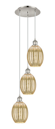 Innovations - 113B-3P-PN-G459-6ME - Three Light Pendant - Ballston - Polished Nickel