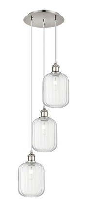 Innovations - 113B-3P-PN-G460-7CL - Three Light Pendant - Ballston - Polished Nickel