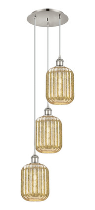 Innovations - 113B-3P-PN-G460-7ME - Three Light Pendant - Ballston - Polished Nickel
