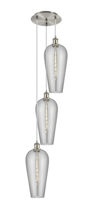 Innovations - 113B-3P-SN-G456-8SM - Three Light Pendant - Ballston - Brushed Satin Nickel