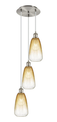 Innovations - 113B-3P-SN-G480-6AM - Three Light Pendant - Ballston - Brushed Satin Nickel