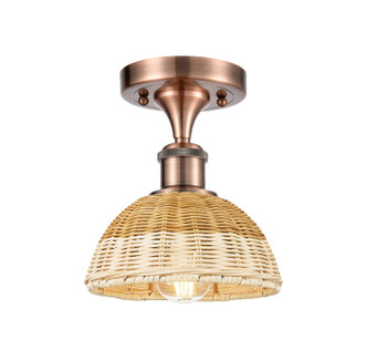 Innovations - 516-1C-AC-NBD2-75-NAT - One Light Semi-Flush Mount - Ballston - Antique Copper