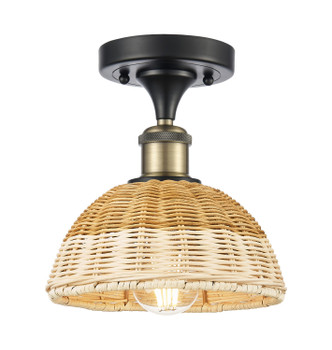 Innovations - 516-1C-BAB-NBD2-75-NAT - One Light Semi-Flush Mount - Ballston - Black Antique Brass