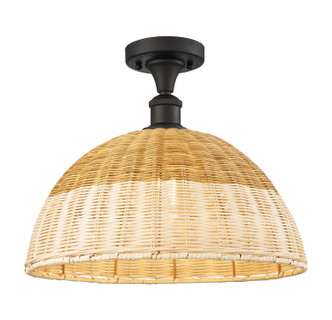 Innovations - 516-1C-OB-NBD2-16-NAT - One Light Semi-Flush Mount - Ballston - Oil Rubbed Bronze