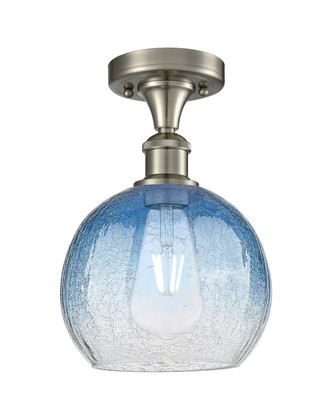 Innovations - 516-1C-SN-G483-8SB - One Light Semi-Flush Mount - Ballston - Brushed Satin Nickel