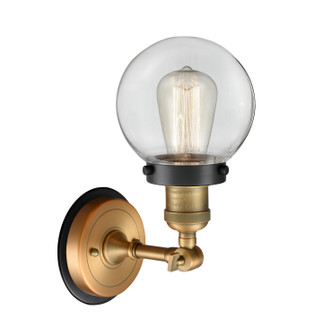 Franklin Restoration One Light Wall Sconce (203BB-BPBK-HRBK-G202-6)