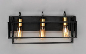 Liner Three Light Bath Vanity (10243BKSBR)