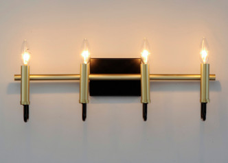Sullivan Four Light Wall Sconce (10254BKGLD)