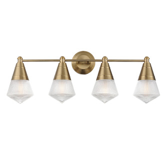 Maxim - 10394PRNAB - Four Light Bath Vanity - Hargreaves - Natural Aged Brass
