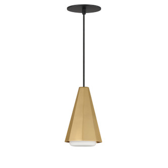 Maxim - 10811SWBKAB - One Light Pendant - Rizzo - Black / Antique Brass