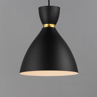 Carillon One Light Mini Pendant (11302BKSBR)