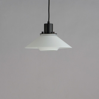 Oslo One Light Pendant (11410BKWT)
