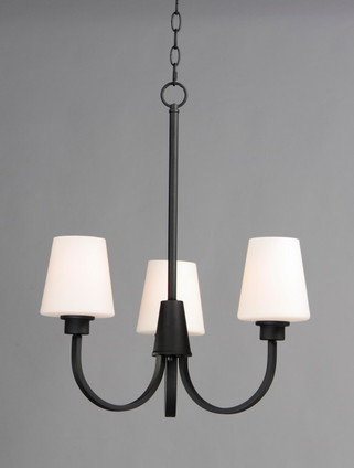 Shelter Three Light Chandelier (11823SWBK)