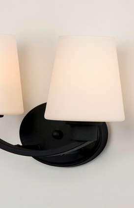 Shelter Two Light Bath Vanity (11832SWBK)