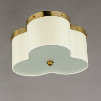 Clover Three Light Flush Mount (12243OFSBR)