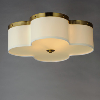 Clover Four Light Flush Mount (12244OFSBR)
