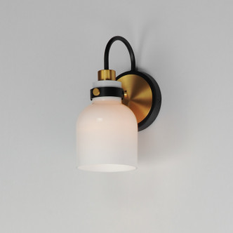 Milk One Light Wall Sconce (12331WTBKSBR)