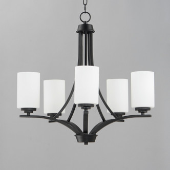 Deven Five Light Chandelier (20035SWBK)