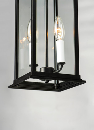 Vicksburg Two Light Outdoor Hanging Lantern (30029CLBK)
