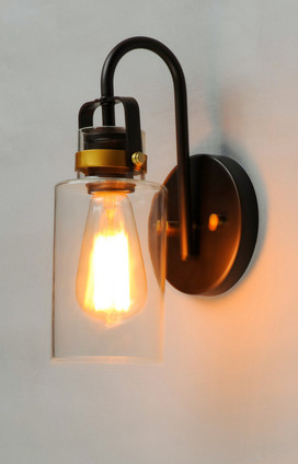 Magnolia One Light Wall Sconce (30170CLBZGLD)