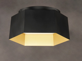 Honeycomb LED Flush Mount (30330BKGLD)