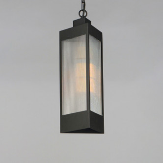 Triform One Light Outdoor Pendant (30764CRBKAB)