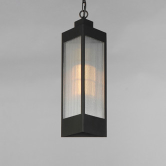 Triform One Light Outdoor Pendant (30764CRBKAB)