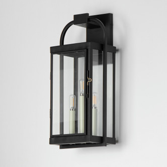 Bonham Three Light Outdoor Wall Sconce (30804CLBK)