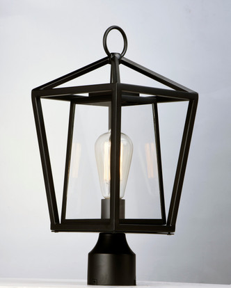 Artisan One Light Outdoor Pole/Post Lantern (3171CLBK)