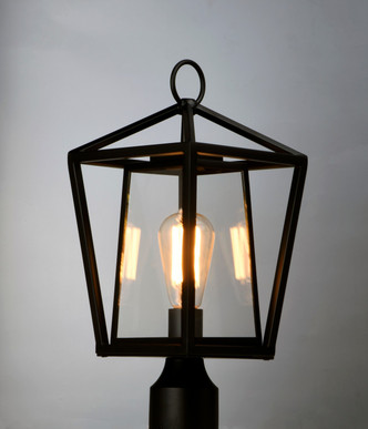 Artisan One Light Outdoor Pole/Post Lantern (3171CLBK)