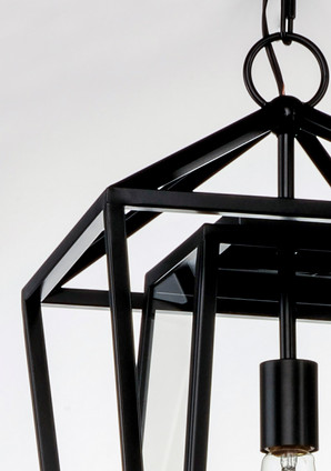 Artisan One Light Outdoor Hanging Lantern (3178CLBK)