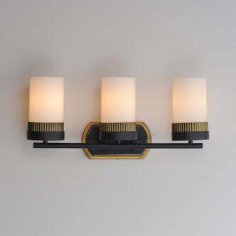 Ruffles Three Light Bath Vanity (32652SWBKAB)