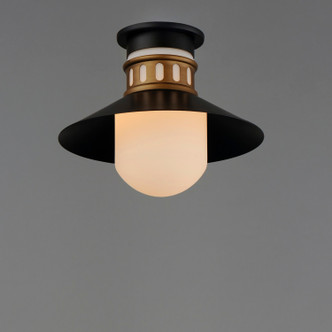 Admiralty One Light Outdoor Flush Mount (35120SWBKAB)
