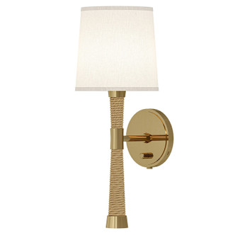 Robert Abbey - 450 - One Light Wall Sconce - Hatteras - Natural Rope w/Modern Brass