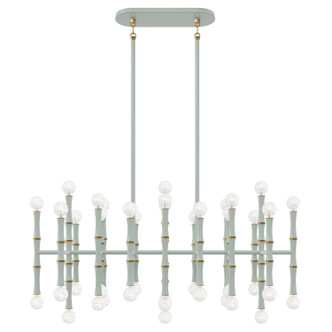 Robert Abbey - CL77 - 42 Light Chandelier - Kane - Celadon w/Modern Brass
