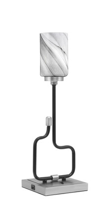 Toltec Lighting - 60-MBGP-3009 - One Light Accent Lamp - Sandia - Matte Black & Graphite
