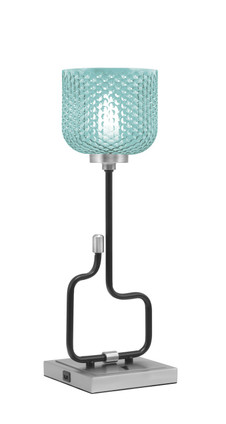 Toltec Lighting - 60-MBGP-4615 - One Light Accent Lamp - Sandia - Matte Black & Graphite