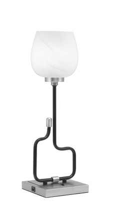 Toltec Lighting - 60-MBGP-4811 - One Light Accent Lamp - Sandia - Matte Black & Graphite