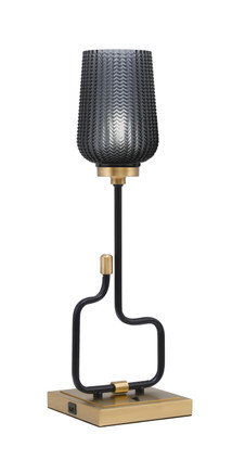 Toltec Lighting - 60-MBNAB-4252 - One Light Accent Lamp - Sandia - Matte Black & New Age Brass