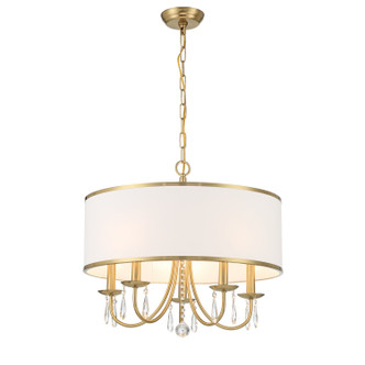 Crystorama - ED0662205VG - Five Light Chandelier - Adalynn - Vibrant Gold