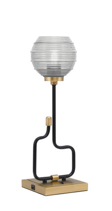 Toltec Lighting - 60-MBNAB-5110 - One Light Accent Lamp - Sandia - Matte Black & New Age Brass