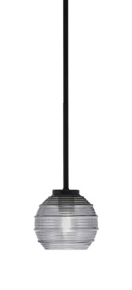Toltec Lighting - 6201-MB-5112 - One Light Mini Pendant - Sandia - Matte Black