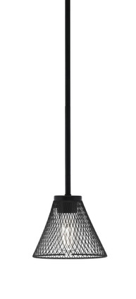 Toltec Lighting - 6201-MB-805-MB - One Light Mini Pendant - Sandia - Matte Black
