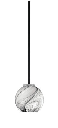 Toltec Lighting - 6201-MBGP-4109 - One Light Mini Pendant - Sandia - Matte Black & Graphite