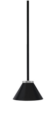 Toltec Lighting - 6201-MBGP-421-MB - One Light Mini Pendant - Sandia - Matte Black & Graphite