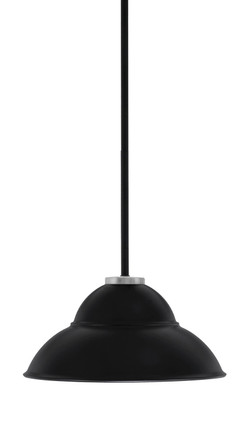 Toltec Lighting - 6201-MBGP-428-MB - One Light Pendant - Sandia - Matte Black & Graphite