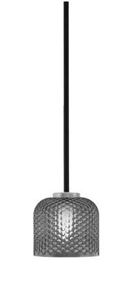 Toltec Lighting - 6201-MBGP-4612 - One Light Mini Pendant - Sandia - Matte Black & Graphite