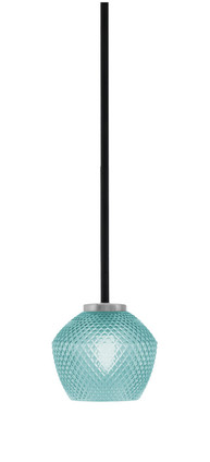 Toltec Lighting - 6201-MBGP-4625 - One Light Mini Pendant - Sandia - Matte Black & Graphite